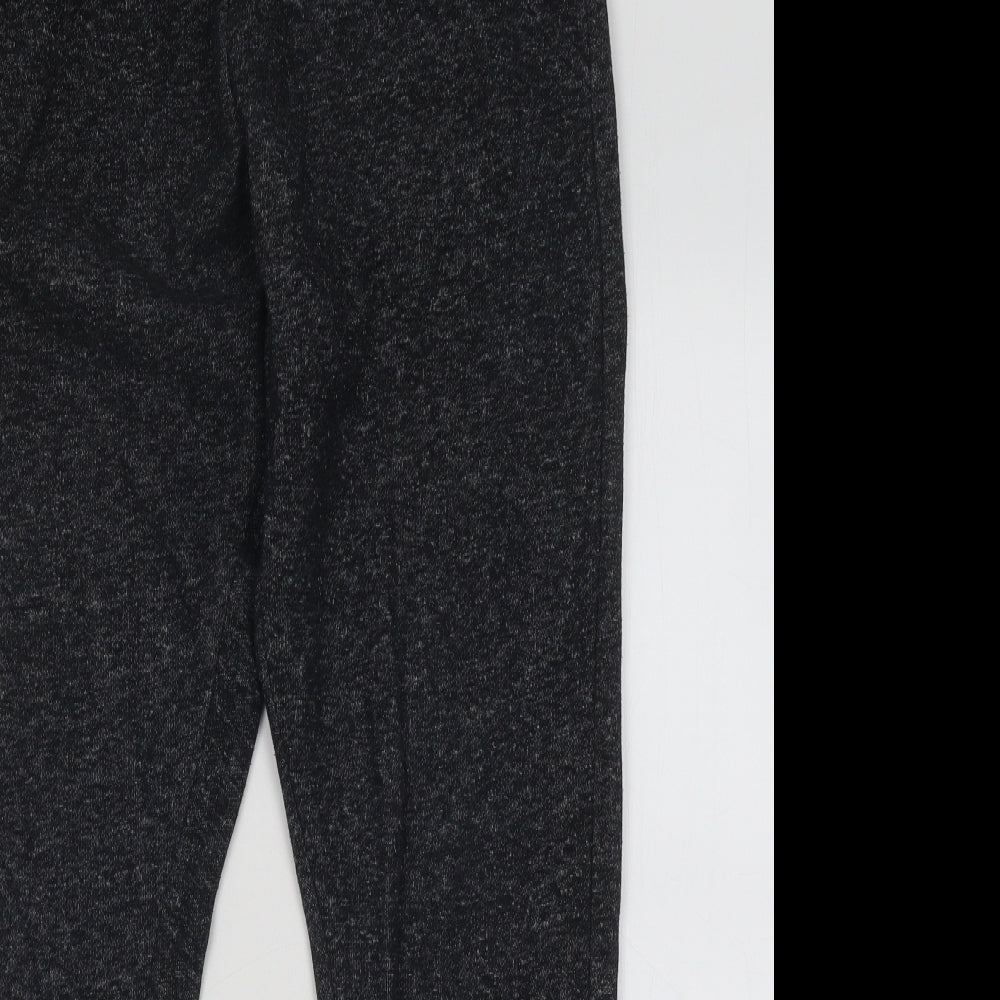 Primark Mens Black Cotton Jogger Trousers Size M L26 in Regular Drawstring