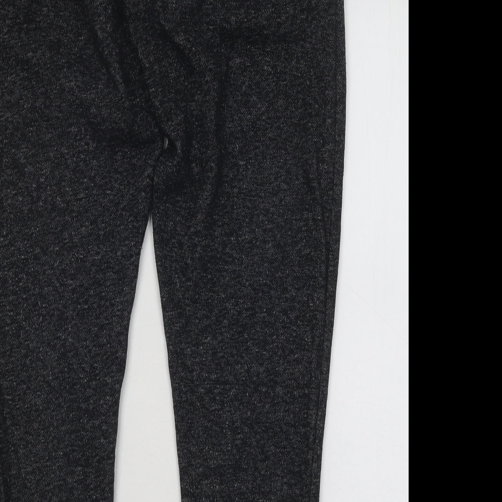 Primark Mens Black Cotton Jogger Trousers Size M L26 in Regular Drawstring