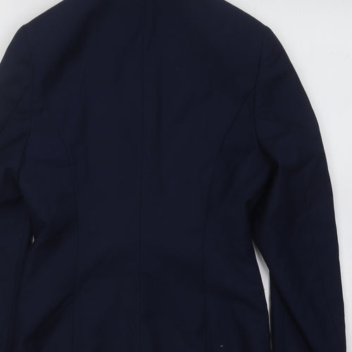 YFFUSHI Womens Blue Jacket Blazer Size XS Button