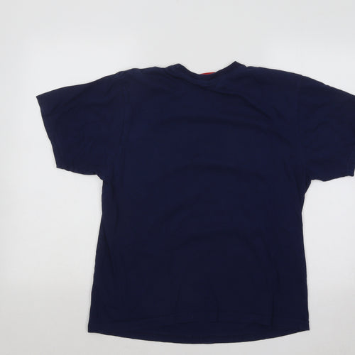 George Mens Blue Cotton T-Shirt Size S Round Neck - Kellogg's Frosties