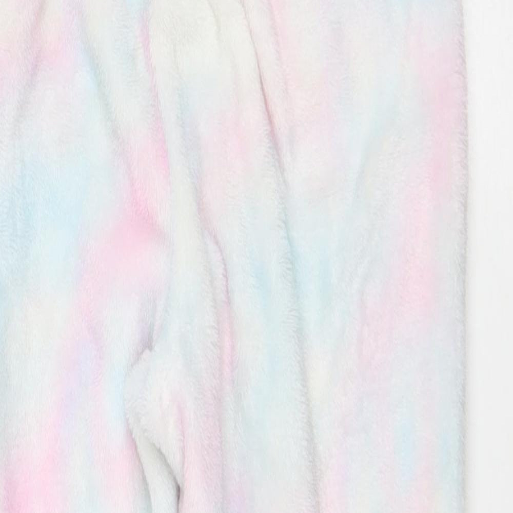 Nutmeg Girls Multicoloured Colourblock Polyester Capri Pyjama Pants Size 5-6 Years Pullover - Pastel Rainbow