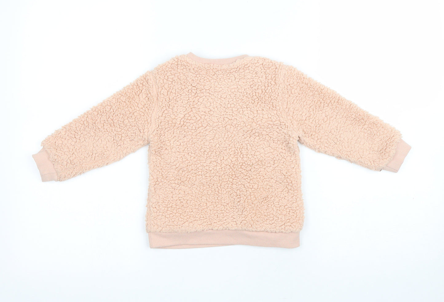 Nutmeg Girls Pink Polyester Pullover Sweatshirt Size 2 Years Pullover - Cutie