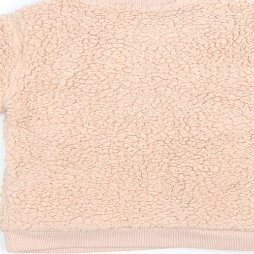 Nutmeg Girls Pink Polyester Pullover Sweatshirt Size 2 Years Pullover - Cutie