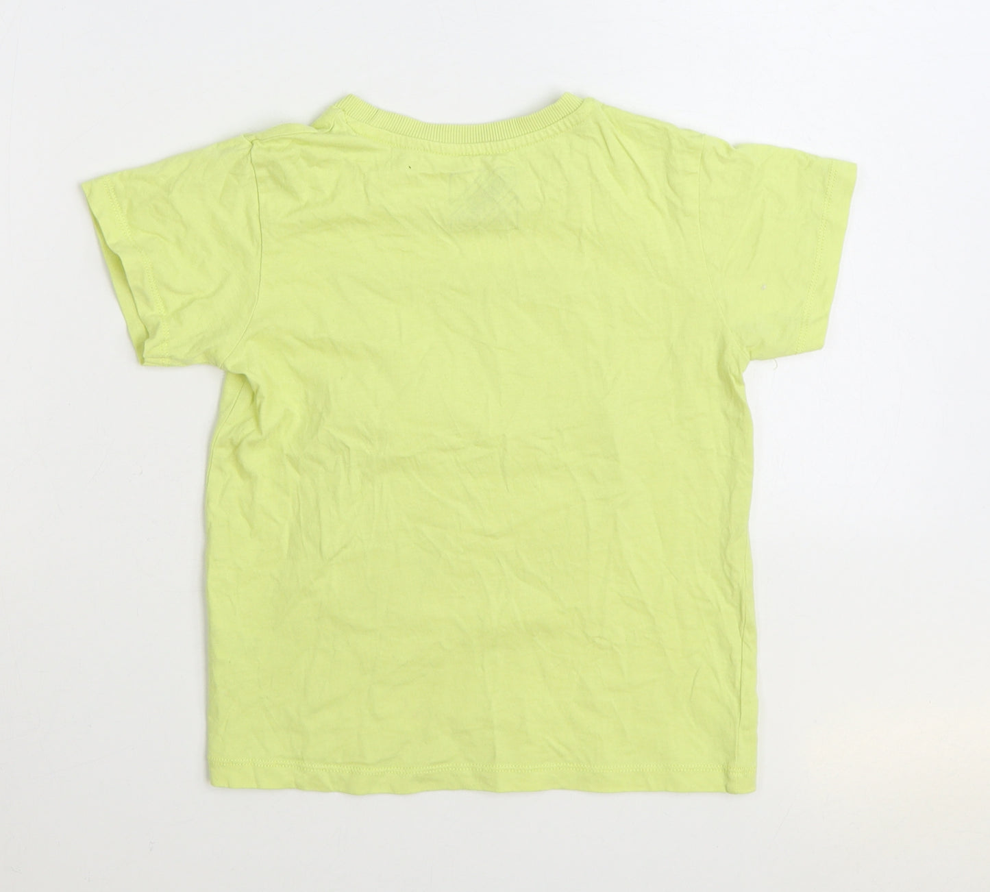 Matalan Boys Yellow 100% Cotton Basic T-Shirt Size 7 Years Round Neck Pullover - Gaming Legend