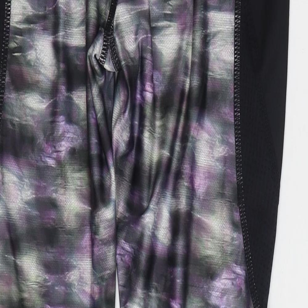 Souluxe Womens Multicoloured Geometric Polyester Jogger Leggings Size 10 L27 in