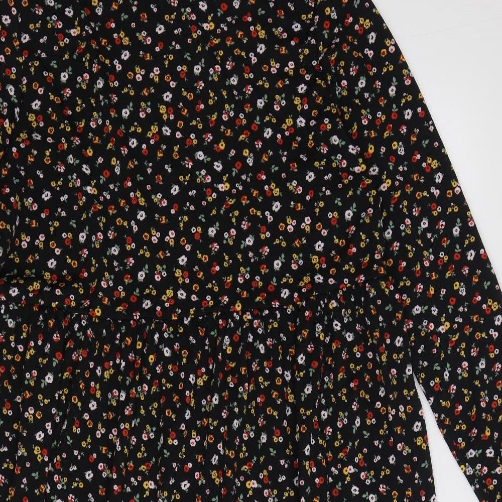 Papaya Womens Multicoloured Floral Polyester A-Line Size 16 Boat Neck Pullover
