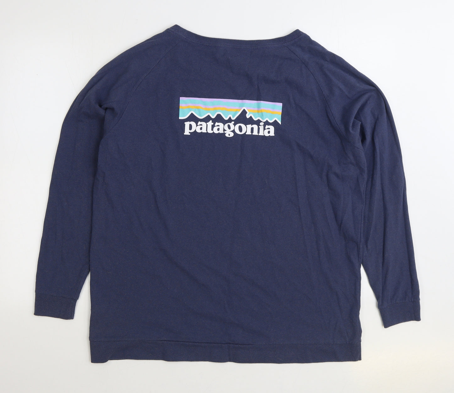 Patagonia Mens Blue Cotton Pullover Sweatshirt Size XL