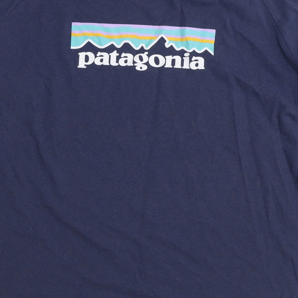 Patagonia Mens Blue Cotton Pullover Sweatshirt Size XL