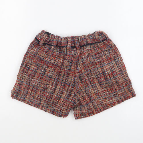 Nono Girls Multicoloured Acrylic Chino Shorts Size 11-12 Years Regular Zip