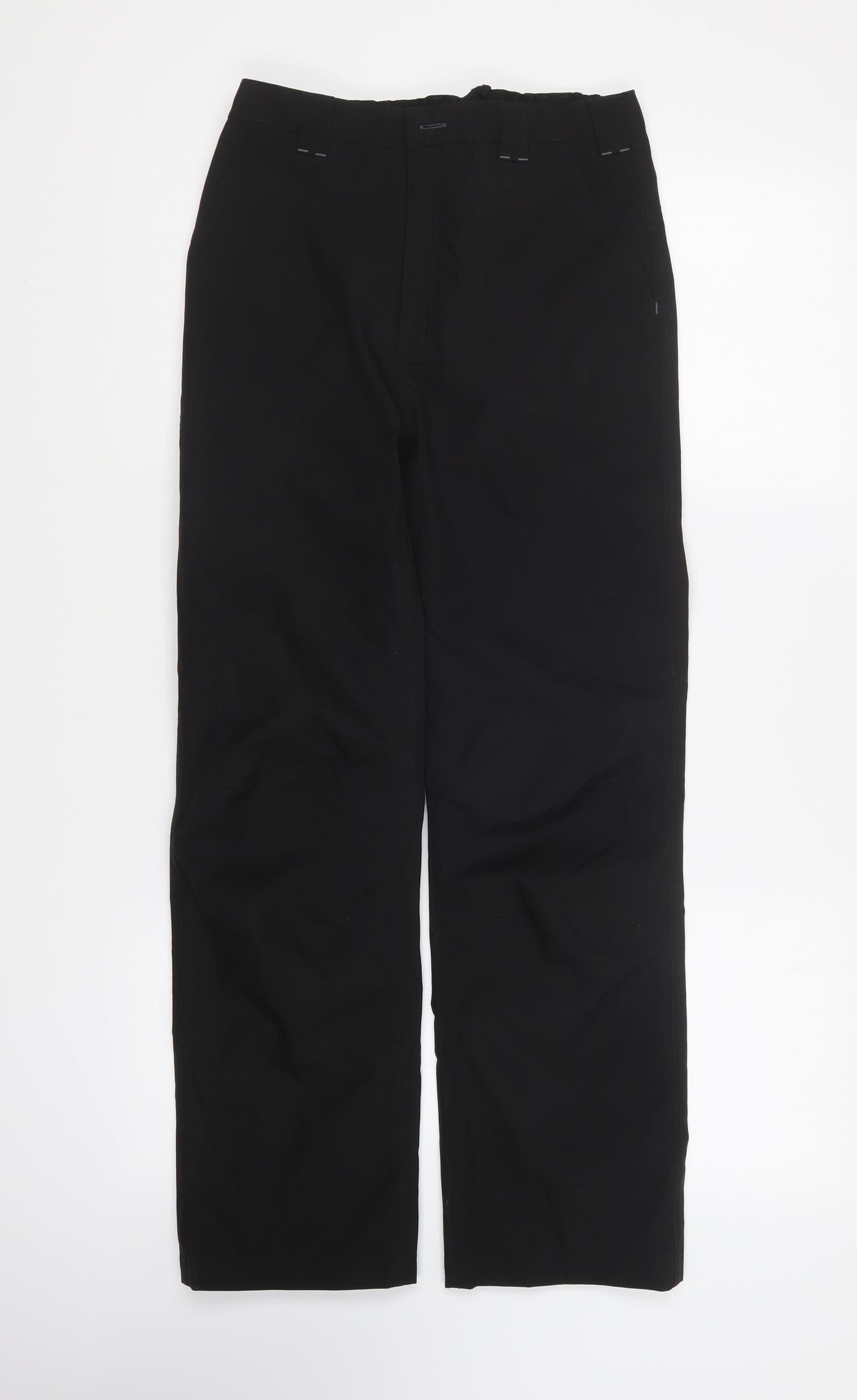 Regatta Boys Black Polyester Rain Trousers Trousers Size 11-12 Years Regular Button