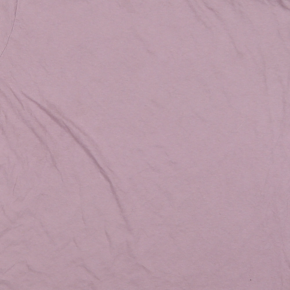 Primark Womens Purple Cotton Basic T-Shirt Size 2XL Round Neck - New York