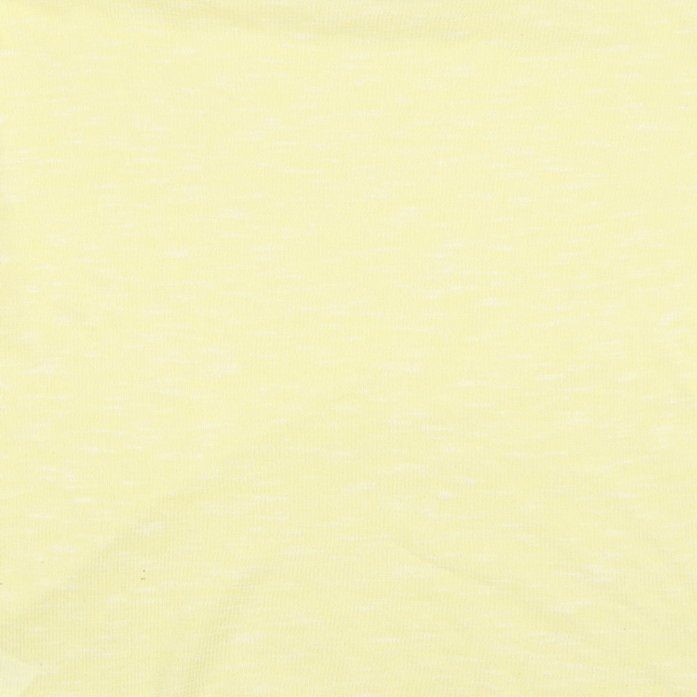 H&M Womens Yellow Round Neck Polyester Pullover Jumper Size L