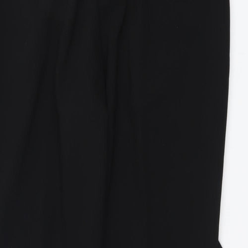 Dorothy Perkins Womens Black Polyester Chino Trousers Size 12 L27 in Regular Button