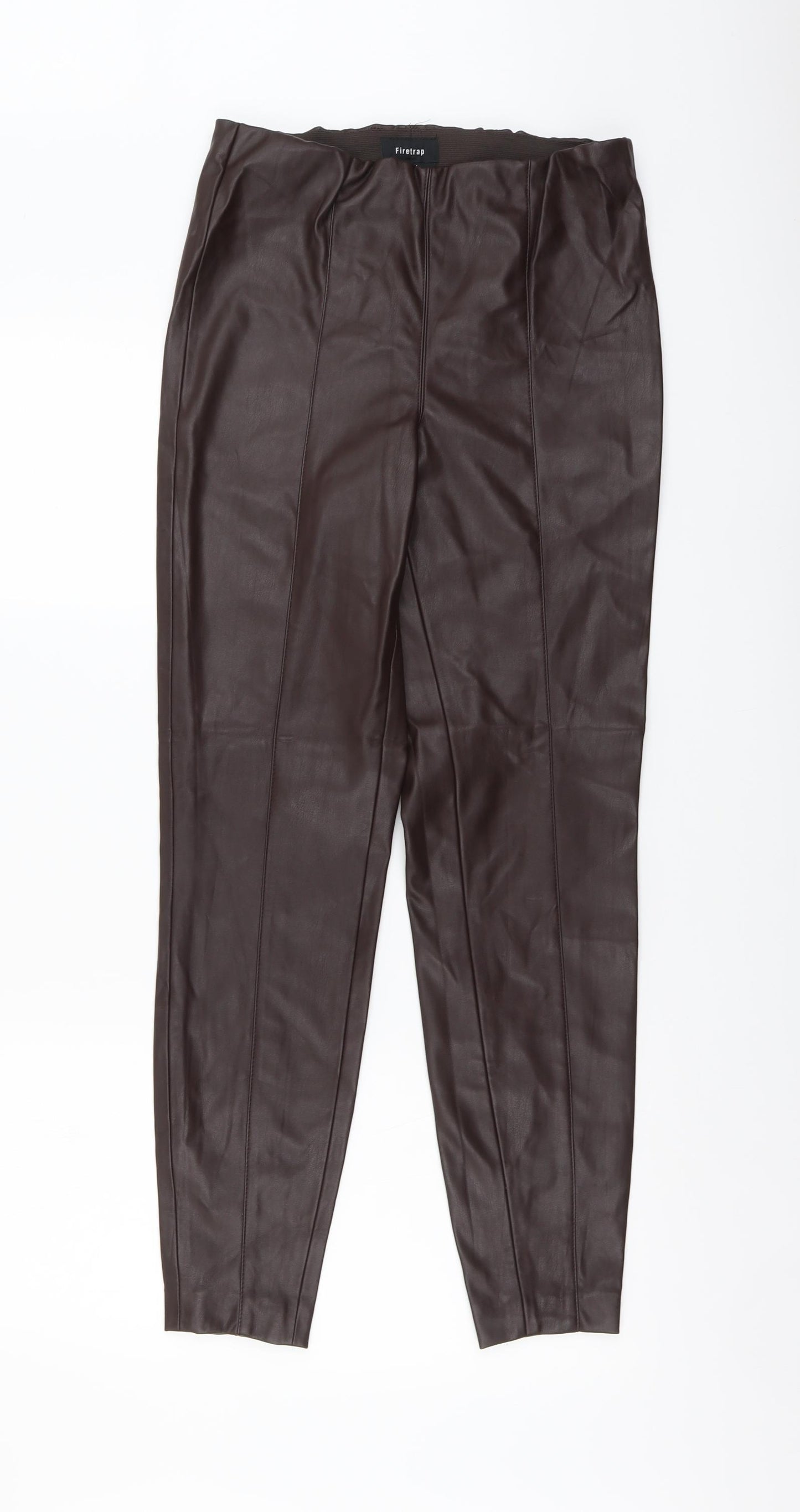 Firetrap Womens Brown Polyester Jegging Leggings Size 12 L29 in