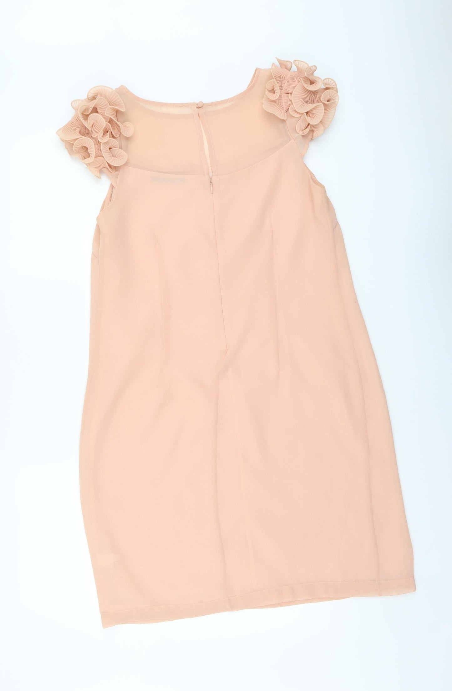 Oli Womens Pink Polyester A-Line Size 12 Round Neck Zip
