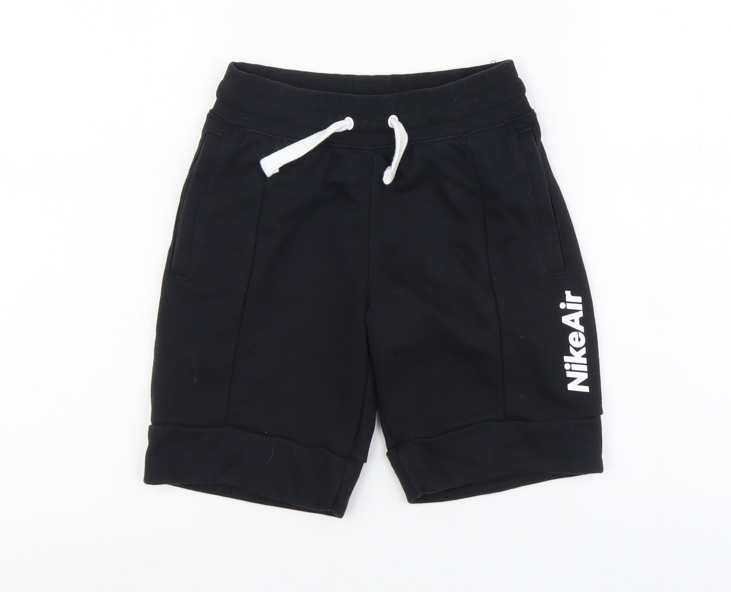 Nike Boys Black Cotton Cargo Shorts Size 8-9 Years Regular Buckle