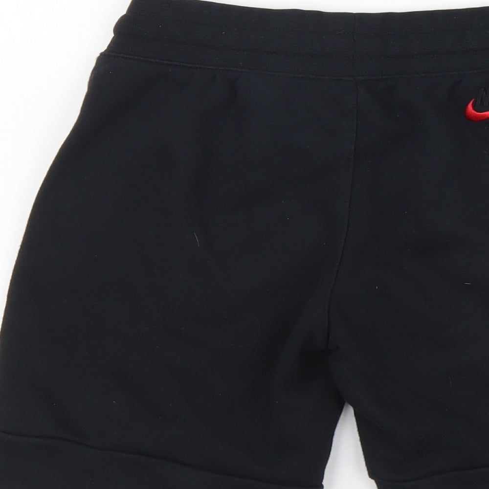 Nike Boys Black Cotton Cargo Shorts Size 8-9 Years Regular Buckle