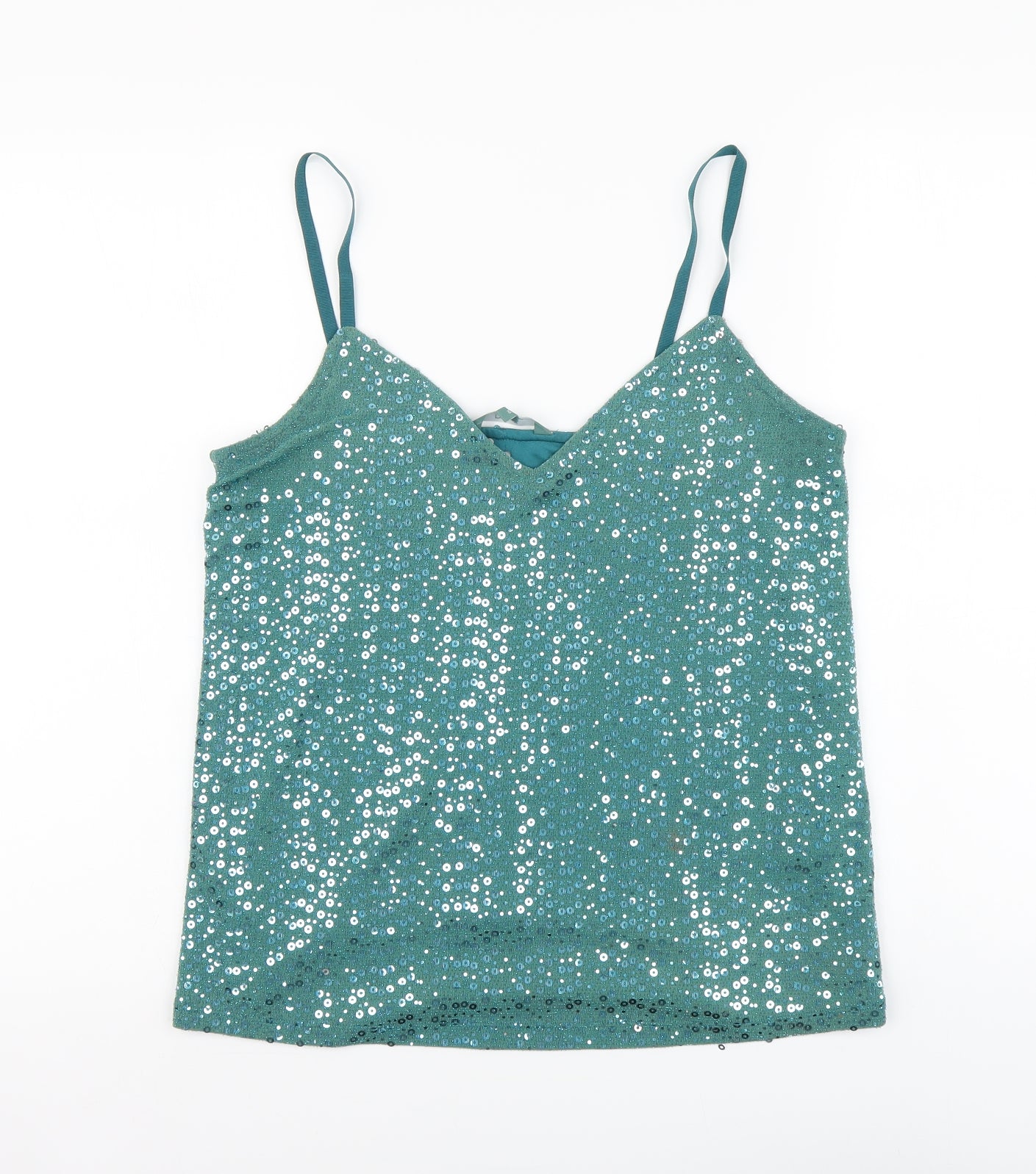 NEXT Womens Blue Nylon Camisole Tank Size 10 V-Neck