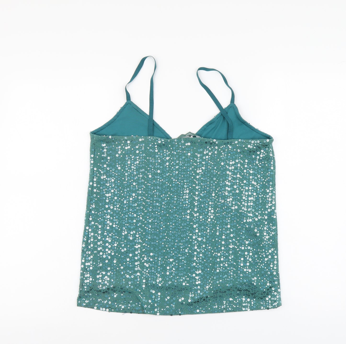 NEXT Womens Blue Nylon Camisole Tank Size 10 V-Neck