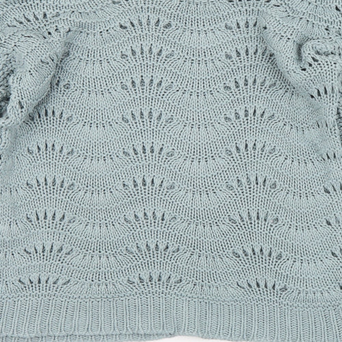 Dorothy Perkins Womens Blue Round Neck Acrylic Pullover Jumper Size S