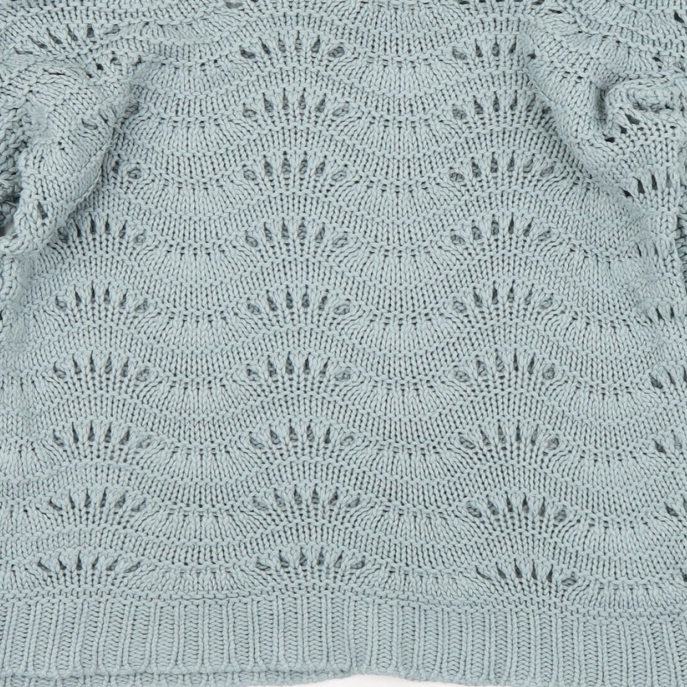 Dorothy Perkins Womens Blue Round Neck Acrylic Pullover Jumper Size S