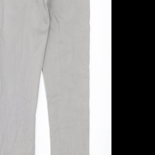Dunnes Stores Womens Grey Cotton Skinny Jeans Size 12 L26 in Regular Button