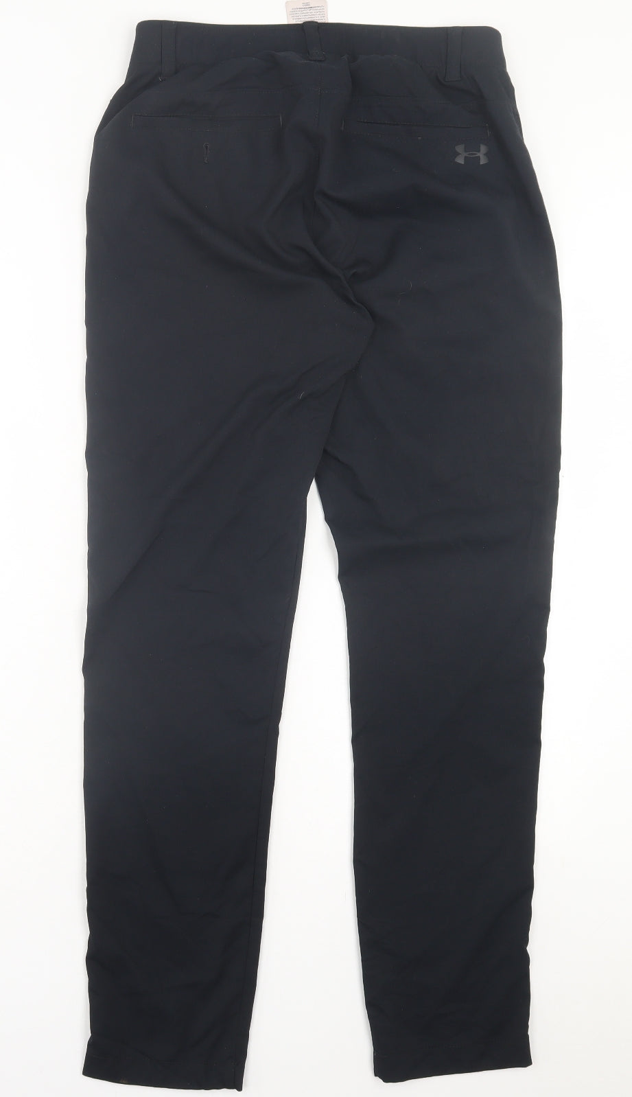 Under armour Mens Black Polyester Trousers Size 30 in L32 in Regular Button