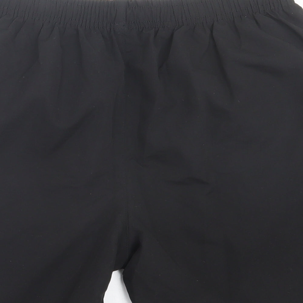Preworn Mens Black Polyester Sweat Shorts Size M L7 in Regular