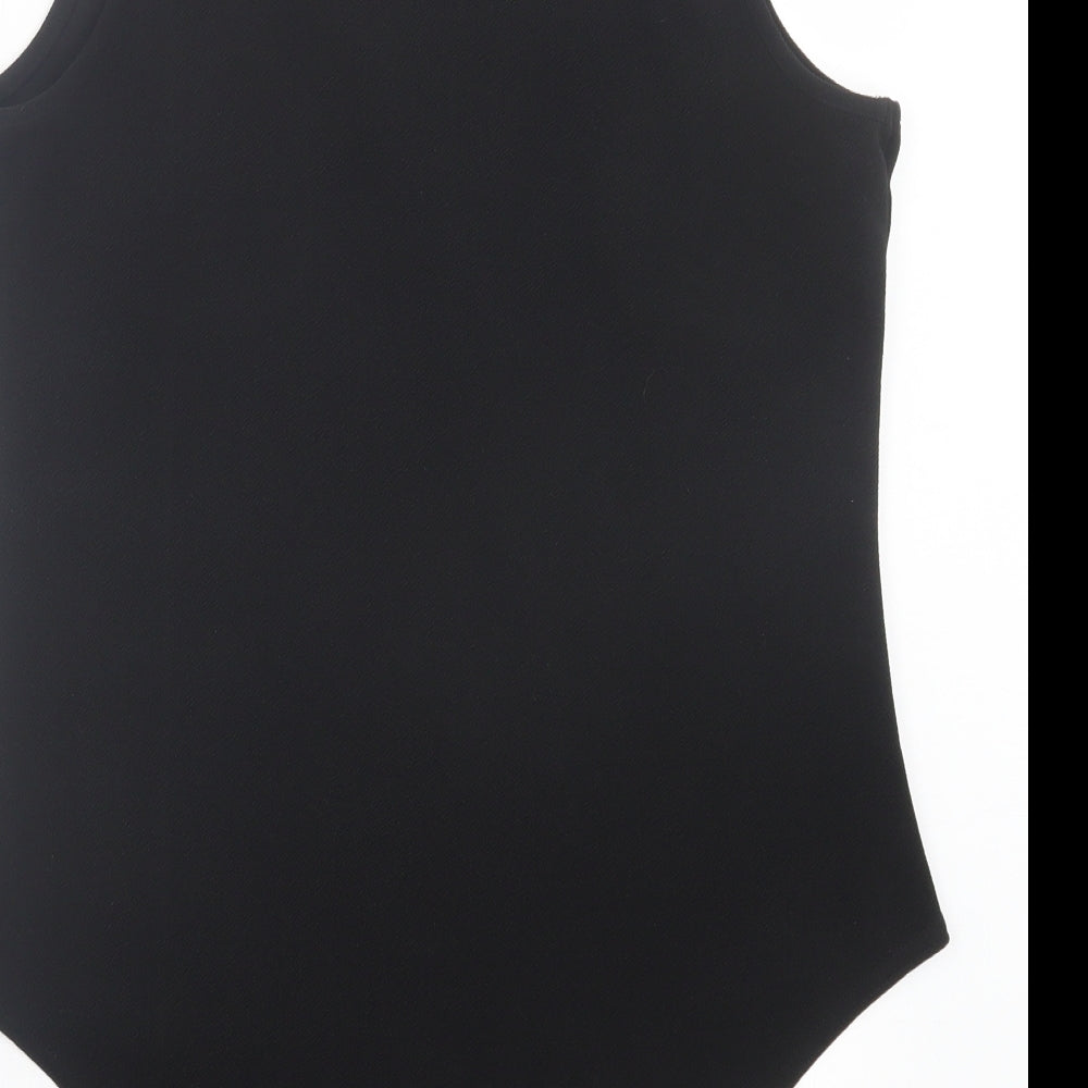 Atmosphere Womens Black Polyester Bodysuit One-Piece Size 18 Snap