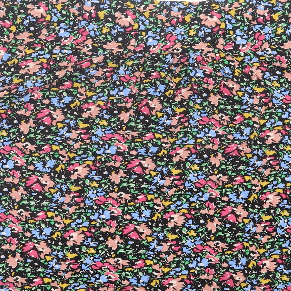 George Womens Multicoloured Floral Viscose Basic Button-Up Size 22 V-Neck - Tie Front