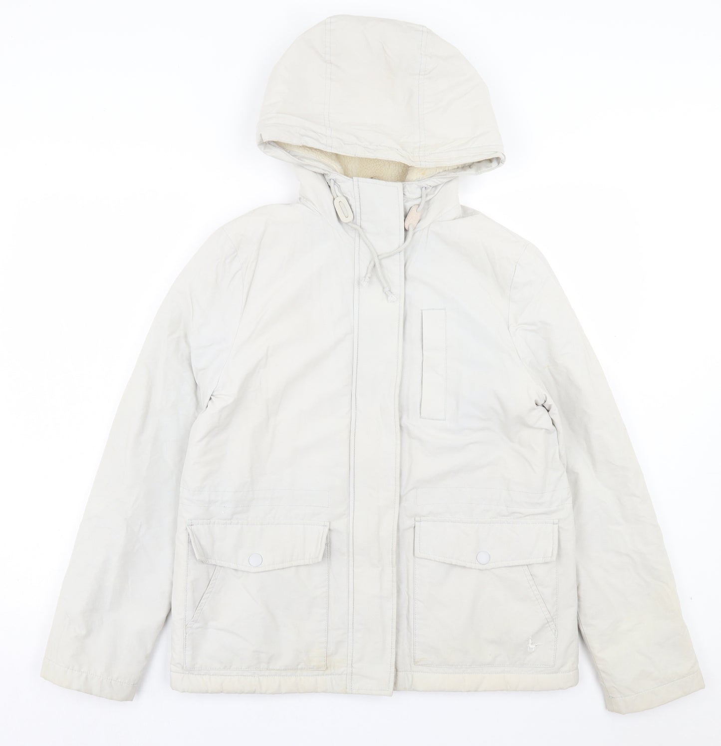 Jack Wills Womens Beige Jacket Size 12 Zip