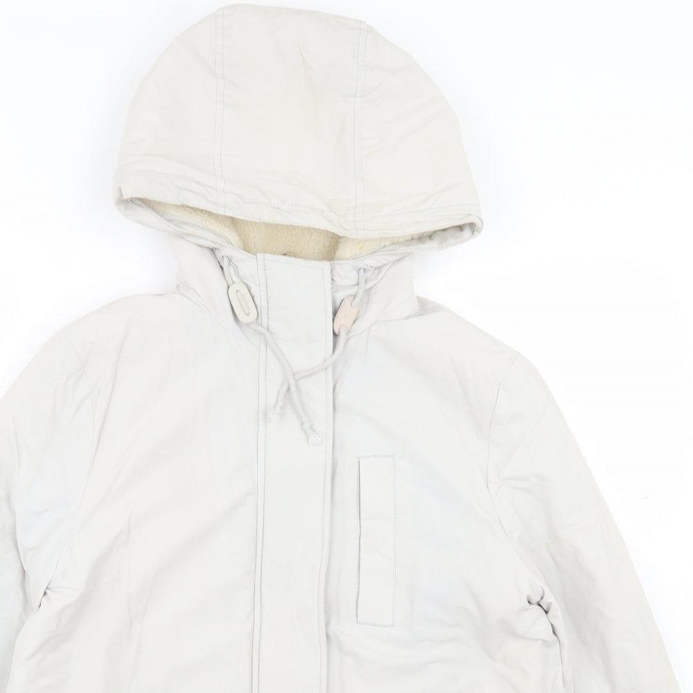 Jack Wills Womens Beige Jacket Size 12 Zip