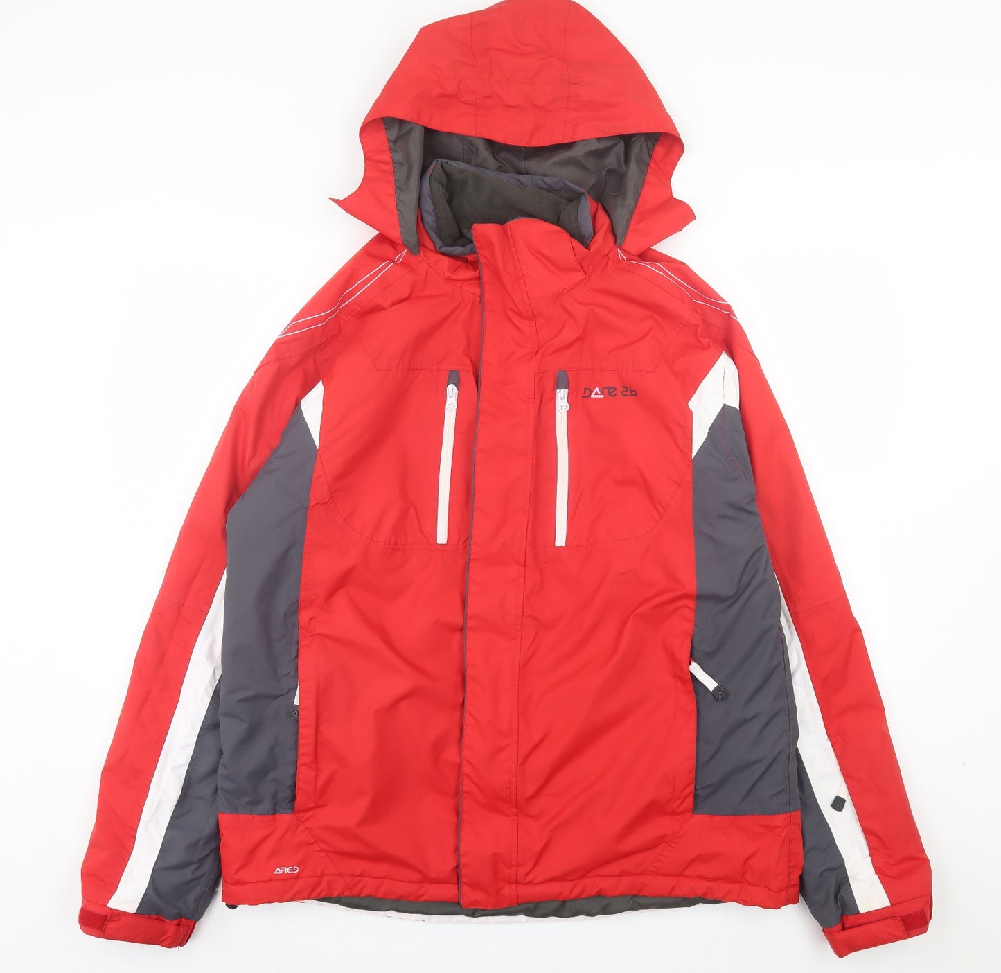 Dare 2B Mens Red Rain Coat Coat Size XL Zip