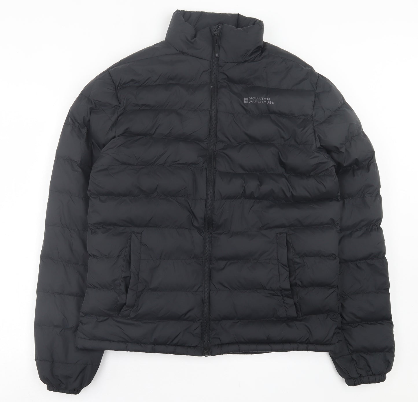 Mountain Warehouse Mens Black Puffer Jacket Jacket Size M Zip