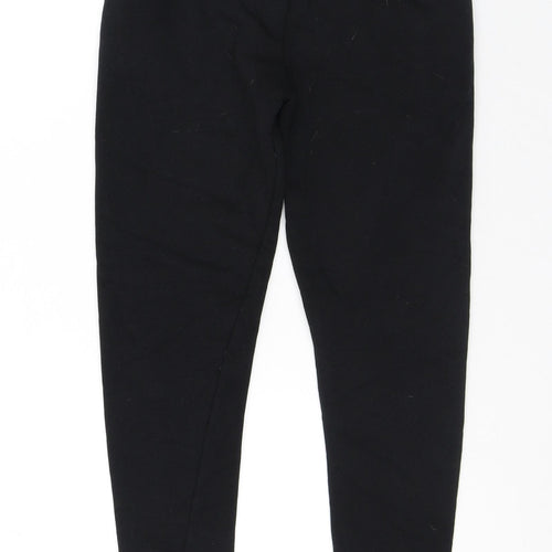 Sonneti Girls Black Cotton Jogger Trousers Size 12-13 Years Regular Drawstring