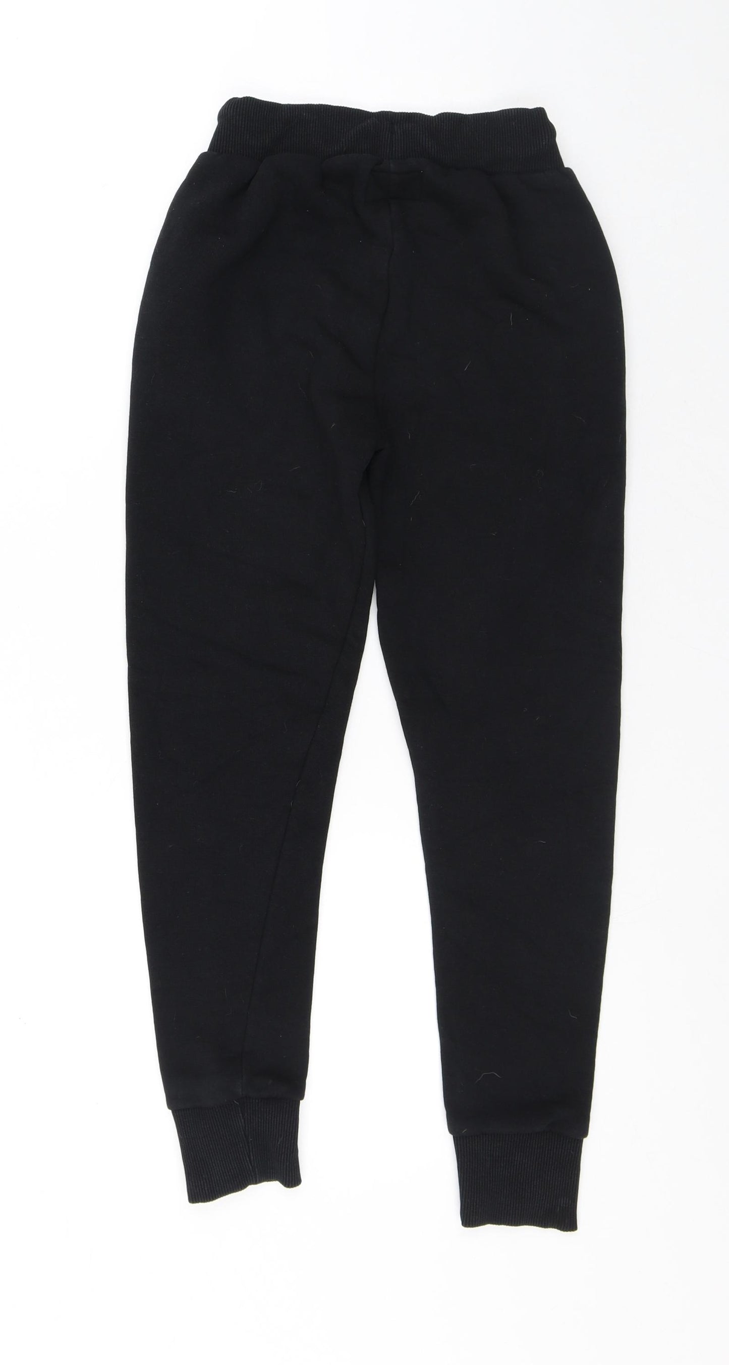 Sonneti Girls Black Cotton Jogger Trousers Size 12-13 Years Regular Drawstring