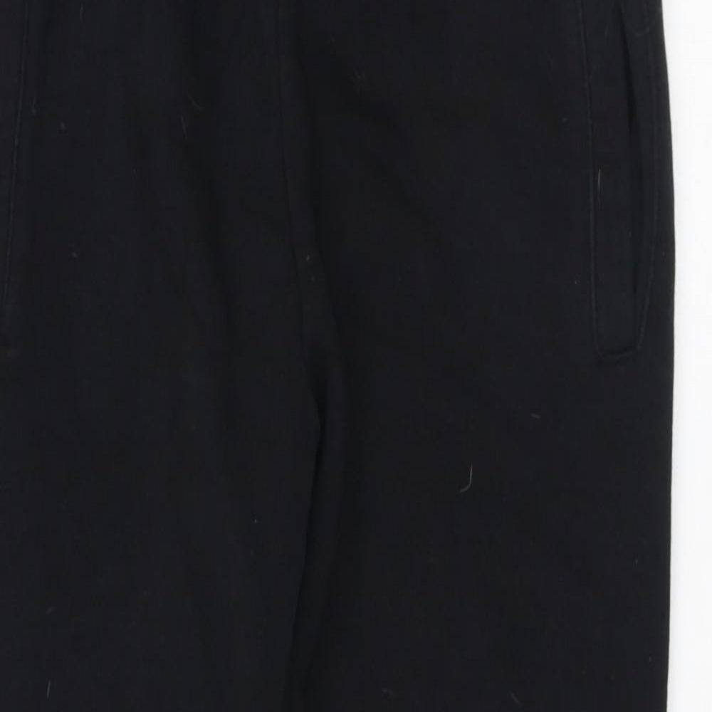 Sonneti Girls Black Cotton Jogger Trousers Size 12-13 Years Regular Drawstring