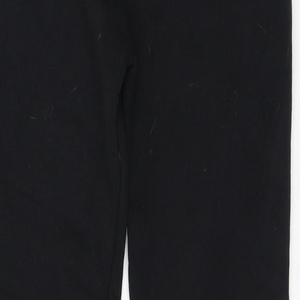 Sonneti Girls Black Cotton Jogger Trousers Size 12-13 Years Regular Drawstring