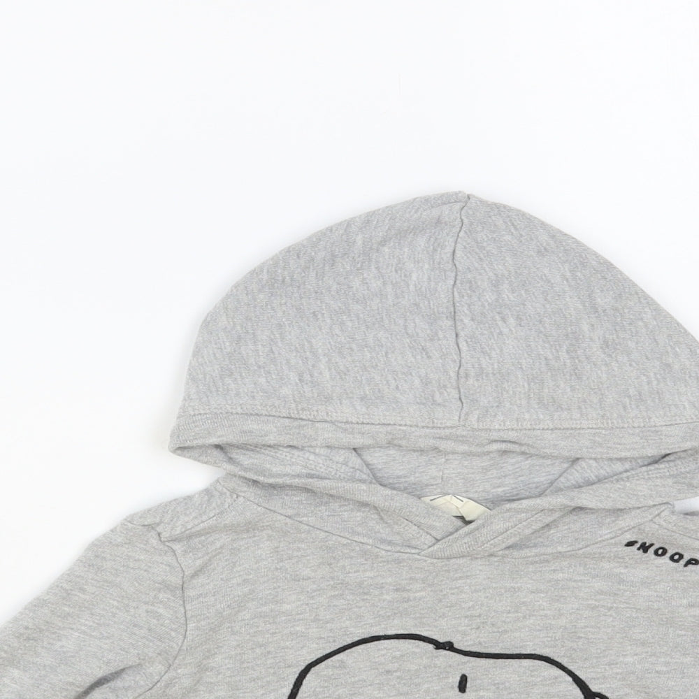 H&M Baby Grey Cotton Pullover Jumper Size 18-24 Months Pullover - Snoopy