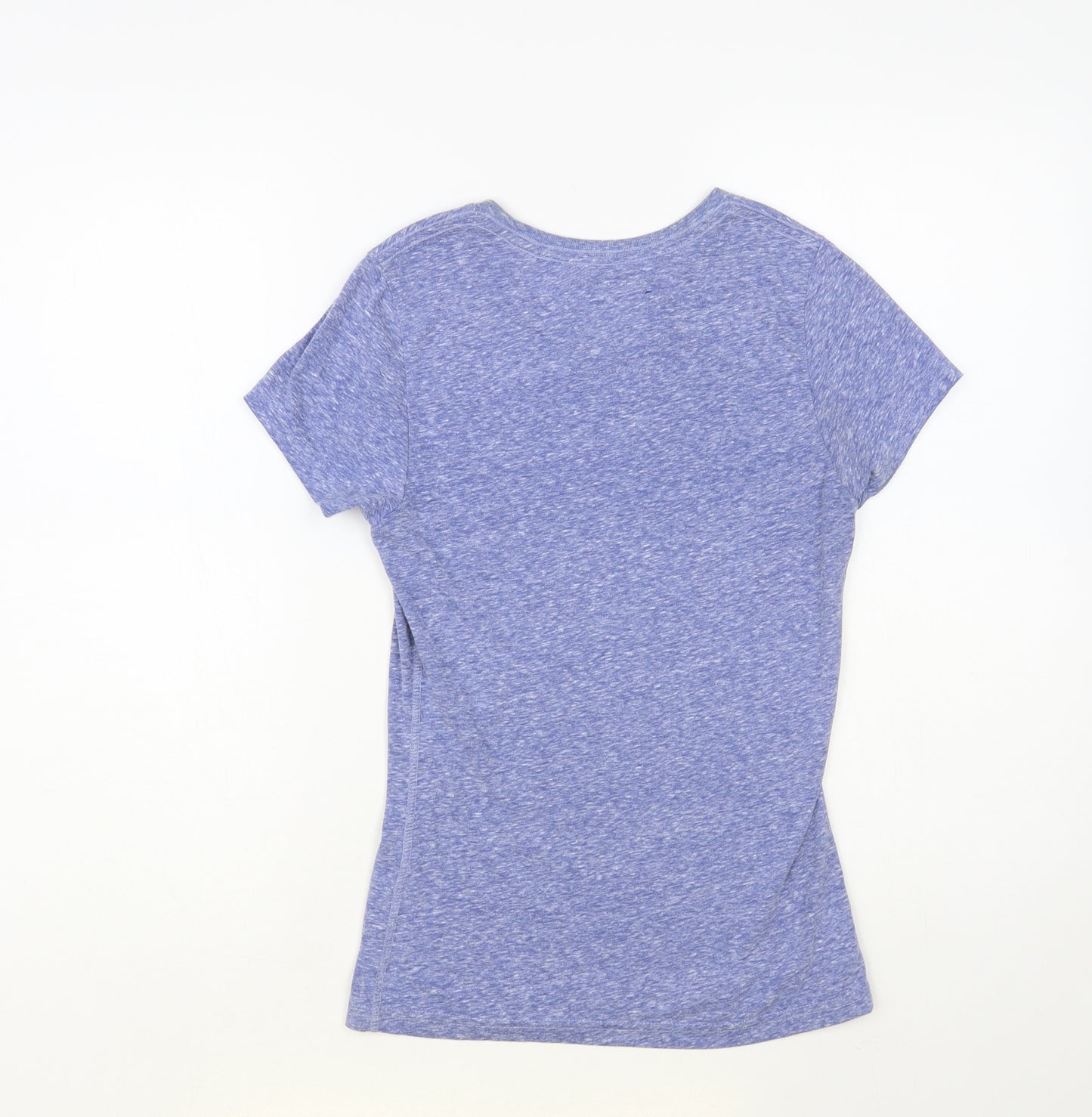 Superdry Girls Blue Cotton Pullover T-Shirt Size 13-14 Years Crew Neck Pullover