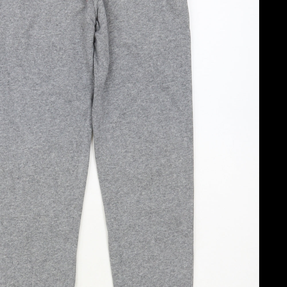 Nike Boys Grey Cotton Jogger Trousers Size 8-9 Years Regular Drawstring