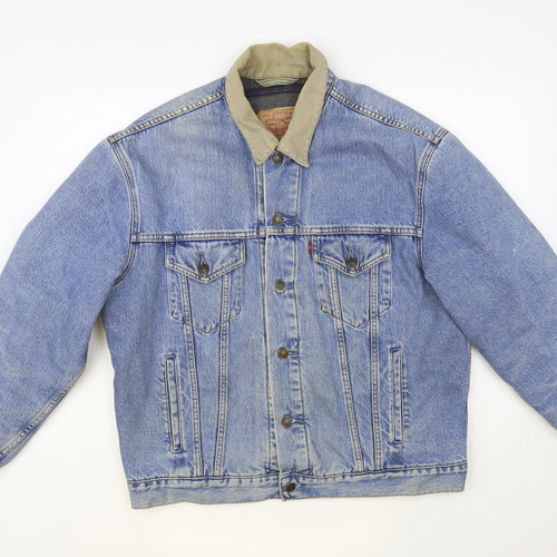 Levi's Mens Blue Jacket Size XL Button