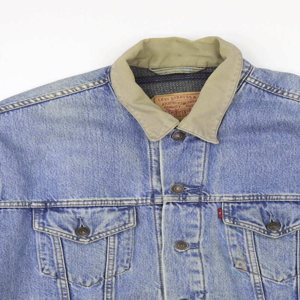 Levi's Mens Blue Jacket Size XL Button
