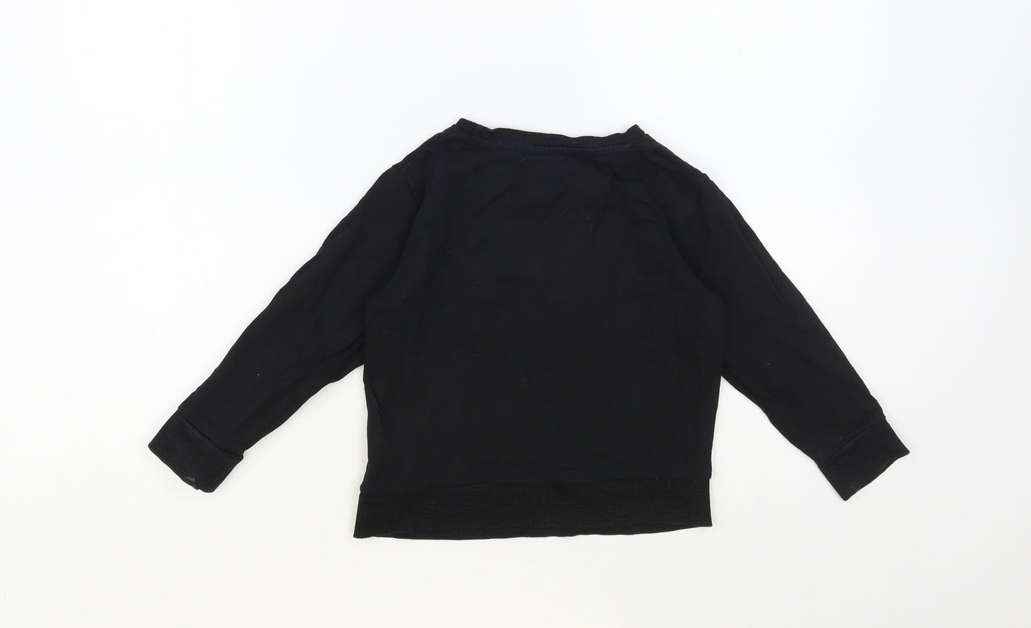 NEXT Boys Black Cotton Pullover Sweatshirt Size 3-4 Years Pullover - Big Ideas Start Small