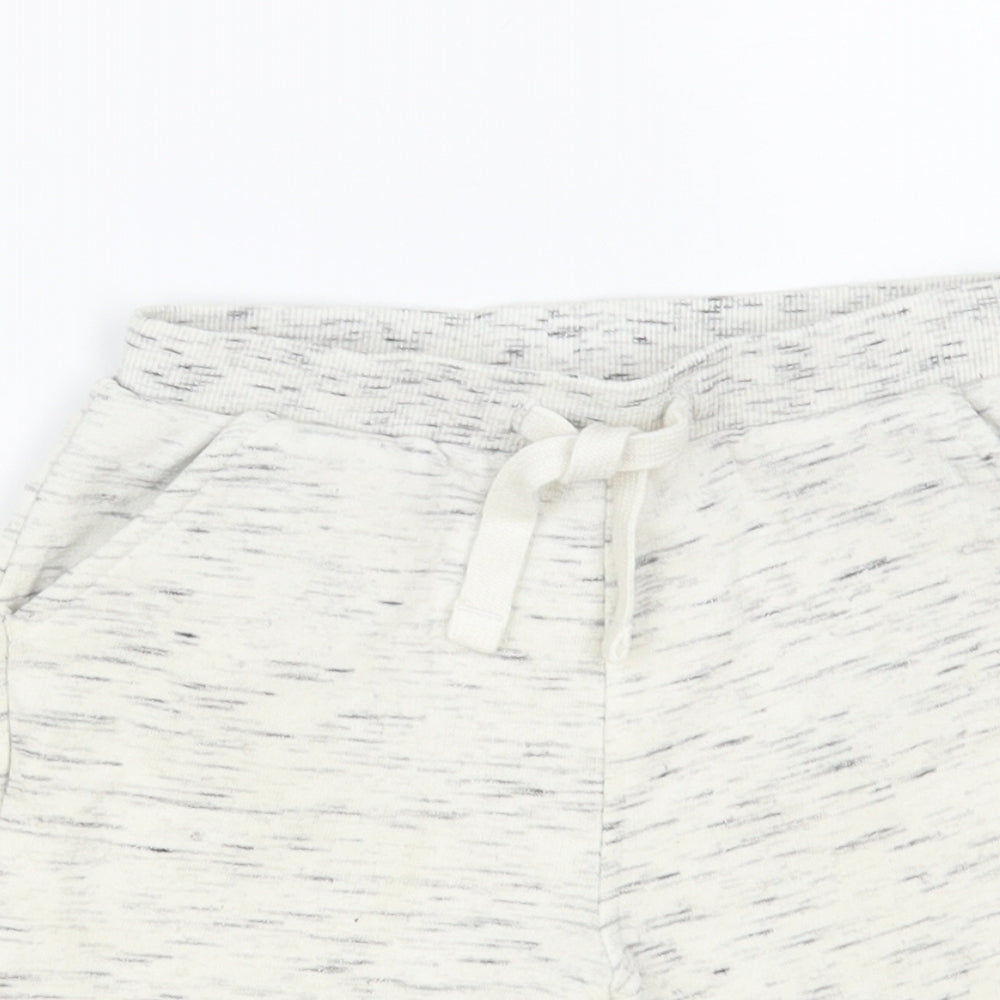Matalan Boys Grey Cotton Sweat Shorts Size 3-4 Years Regular Drawstring