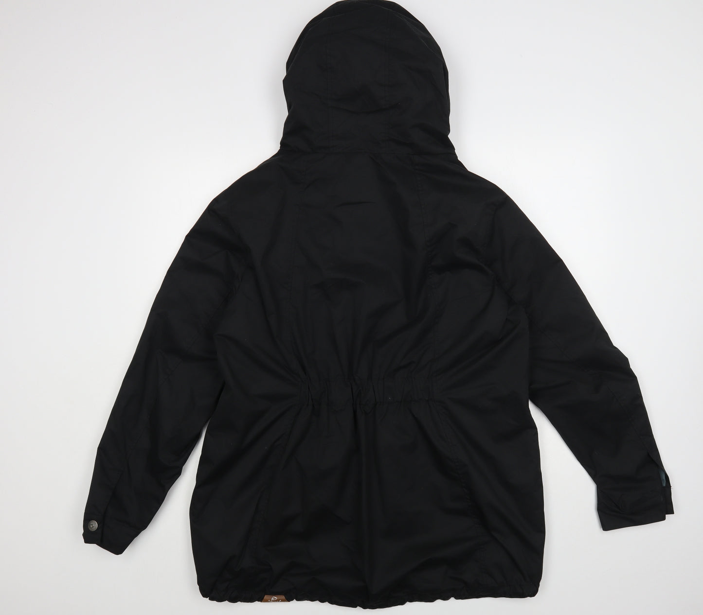Ragwear Womens Black Windbreaker Jacket Size 18 Zip