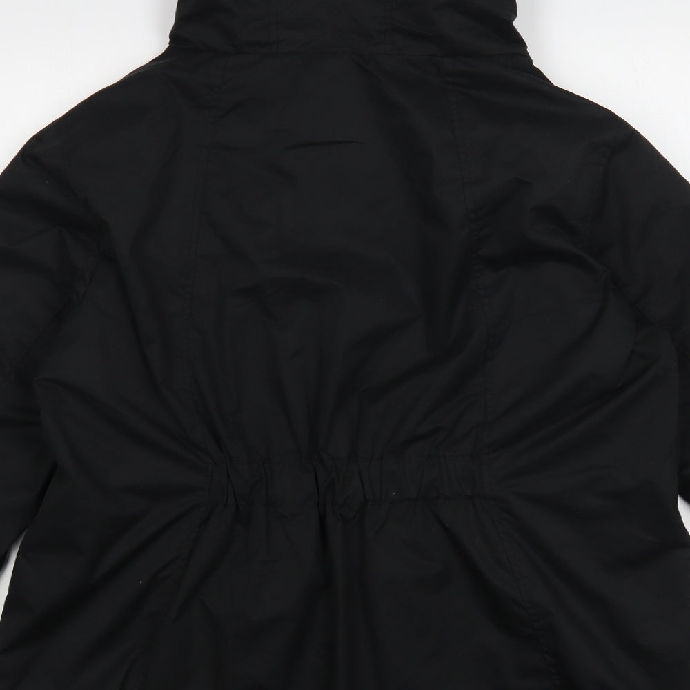 Ragwear Womens Black Windbreaker Jacket Size 18 Zip