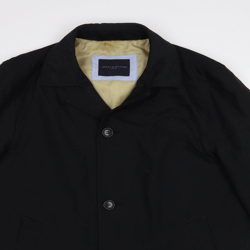 Tommy Hilfiger Mens Black Jacket Size XL Button