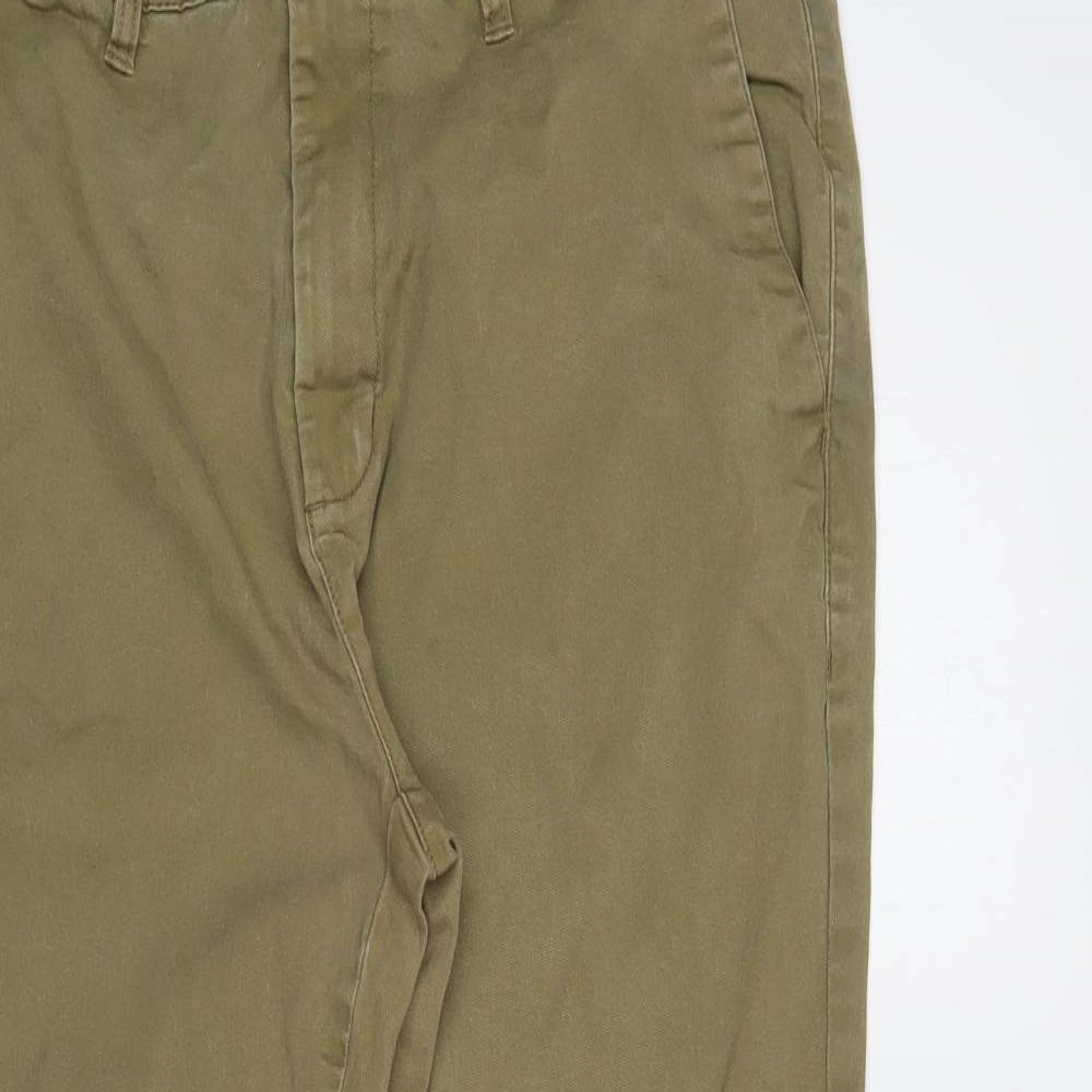 George Mens Beige Cotton Chino Trousers Size 38 in L30 in Regular Button