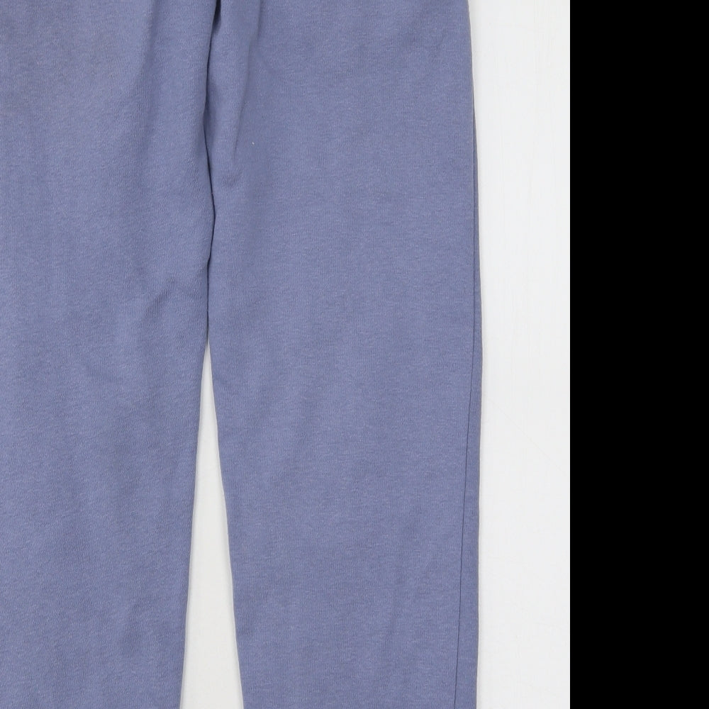 New Look Girls Purple Cotton Jogger Trousers Size 10-11 Years Regular Drawstring - New York USA